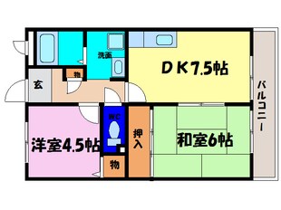 サンリブ甲西の物件間取画像